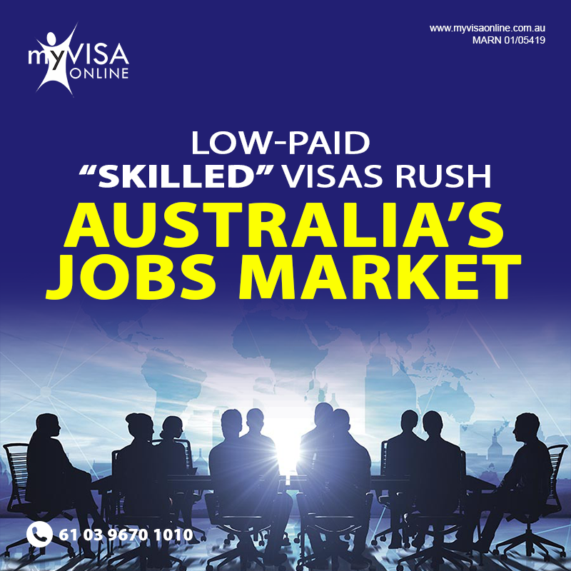 Low-paid “skilled” visas rush Australia’s jobs market