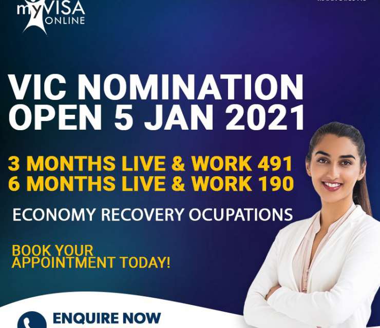 VIC 190 | 491 Occupation List Open for 2020-2021