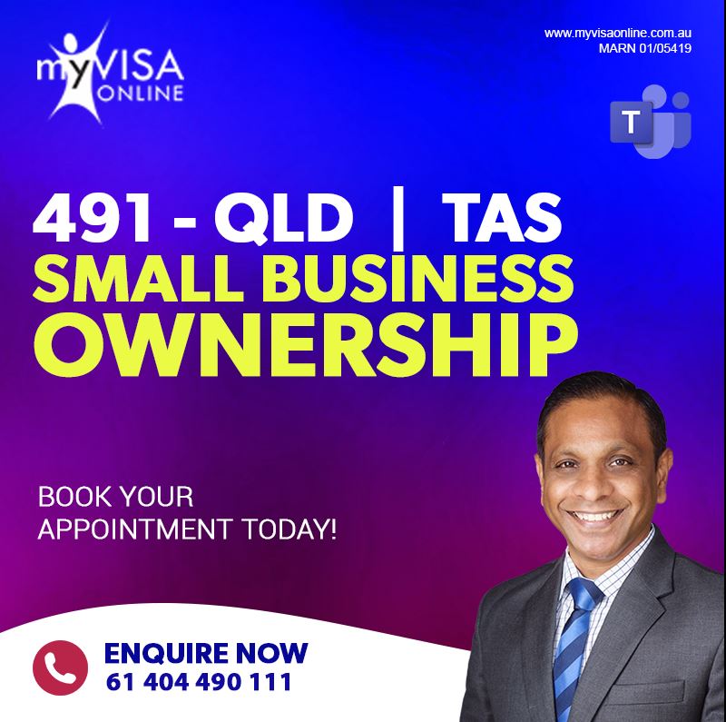 491 QLD | TAS Small Business Ownership