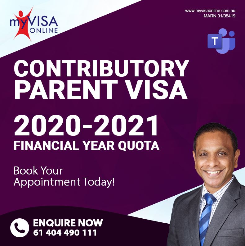 Contributory  Parent Visas 2020 – 2021 Financial Year Quota