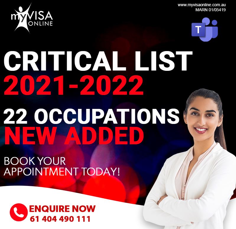 22 Newly Added Critical Occupation List 2021