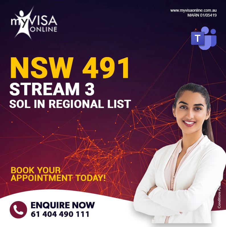 NSW Stream 491 Stream 3 Sol in Regional List