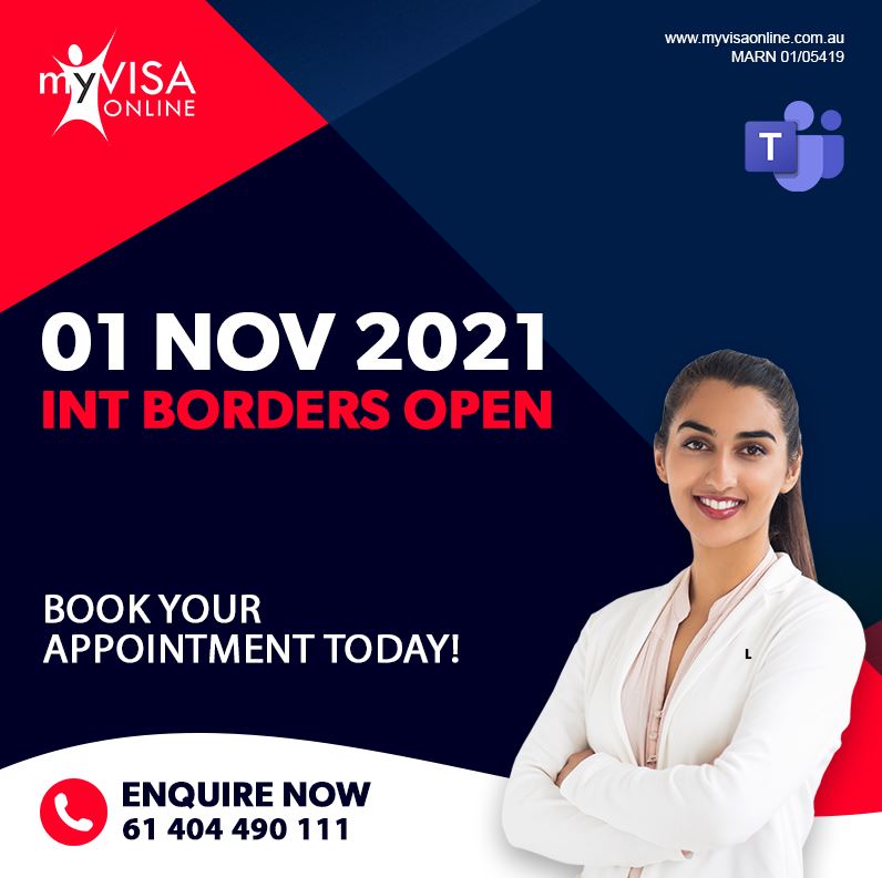 International Borders Open From 01 Nov 2021