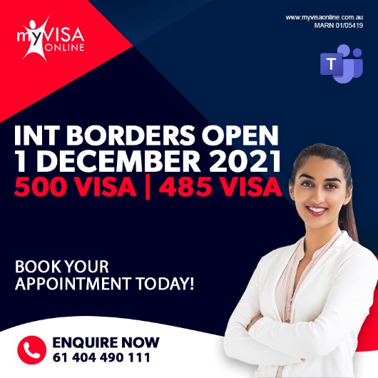 International Borders Open From 1’st December 2021