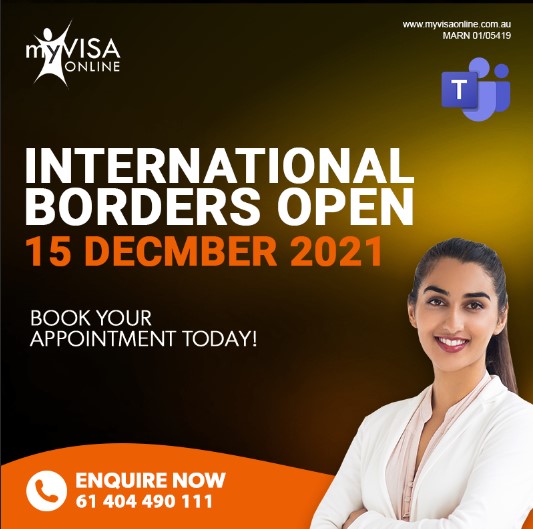 International Borders Open 15 December 2021