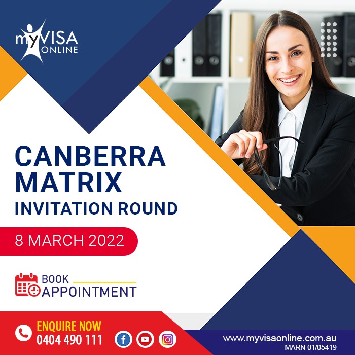 Canberra Matrix Invitation Round: 17 March 2022