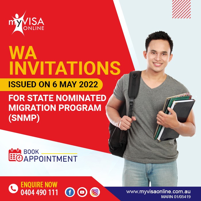 WA Invitations issued on 6 May 2022