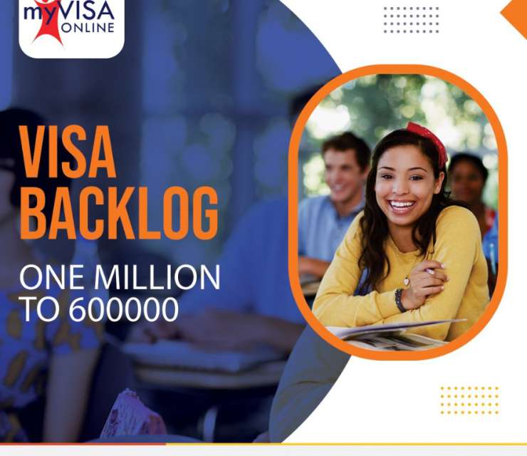 Visa Backlog One Million to 600000