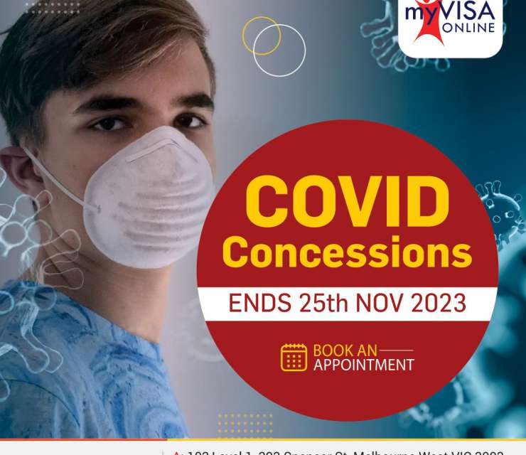 The COVID-19 concession period will cease on 25 November 2023