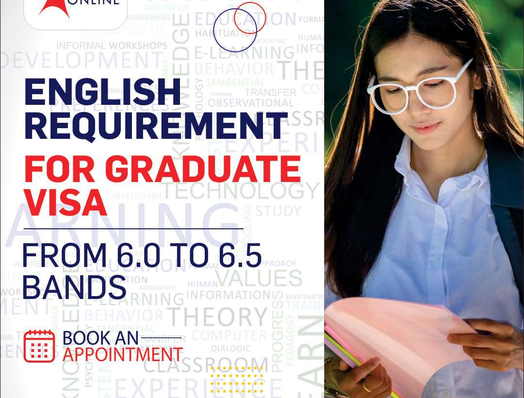English Requirement for Graduate Visa From 6.0 to 6.5 Band