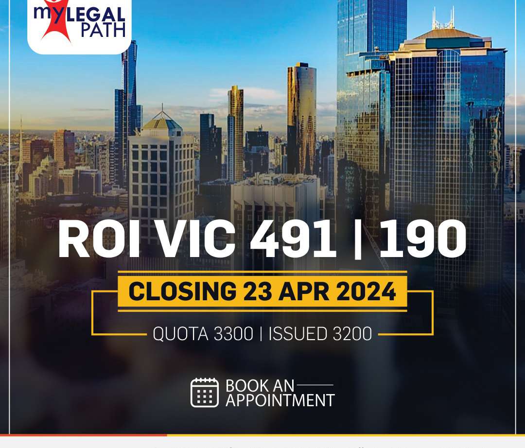 VIC ROI 491 | 190 Closing 23 Apr 2024 Quota 3300 | Issued 3200