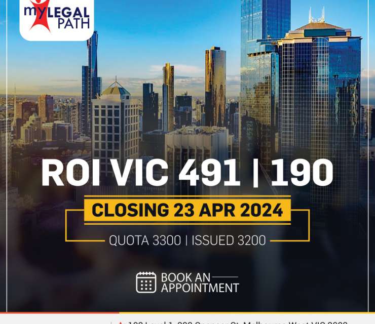 VIC ROI 491 | 190 Closing 23 Apr 2024 Quota 3300 | Issued 3200