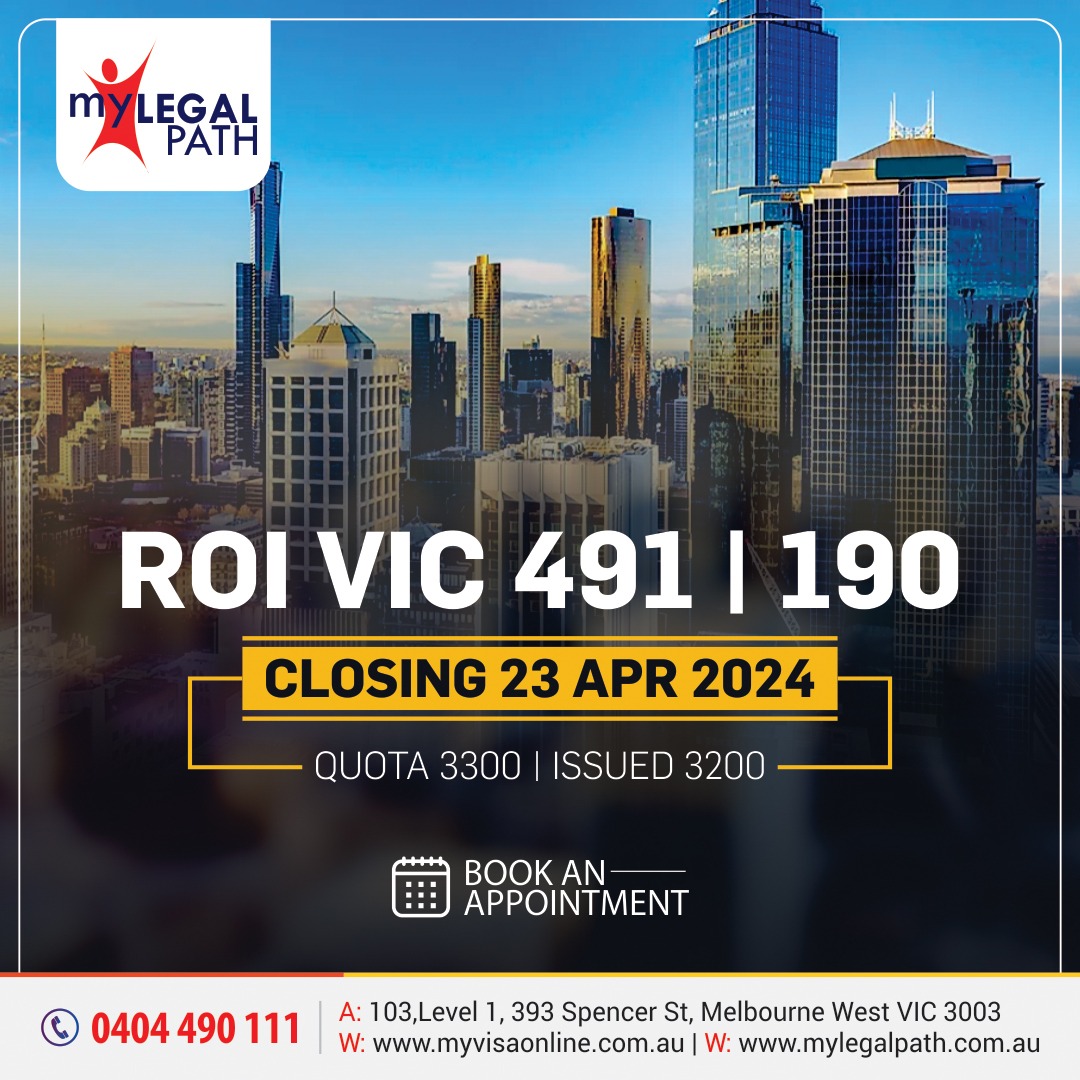 VIC ROI 491 | 190 Closing 23 Apr 2024 Quota 3300 | Issued 3200 - MY ...