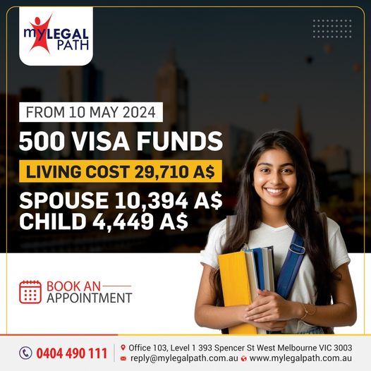 Increase in 500 VISA Funds From 10 May 2024