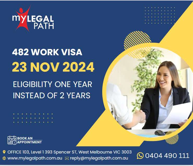 482 Work Visa 23 Nov 2024 Eligibility One year instead of 2 years