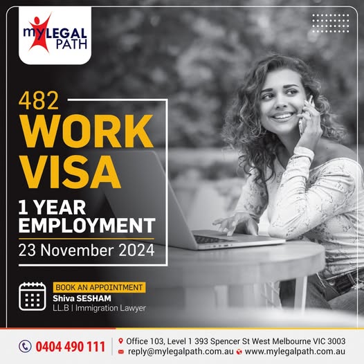 482 Work Visa 1 Year Employment 23 Nov 2024